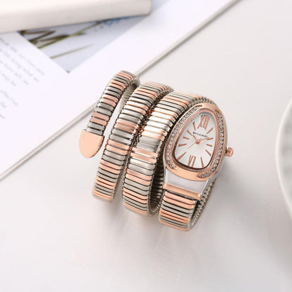 Bvlgari Serpenti Snake Two-Tone Copper Luxury Women's Watch