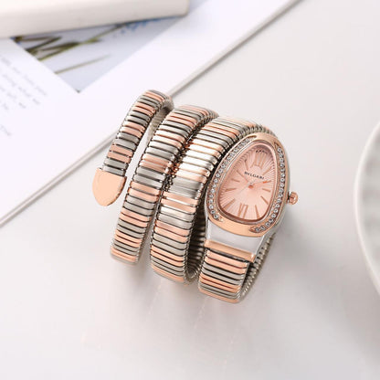 Bvlgari Serpenti Snake Two-Tone Copper Luxury Women's Watch