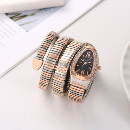 Bvlgari Serpenti Snake Two-Tone Copper Luxury Women's Watch