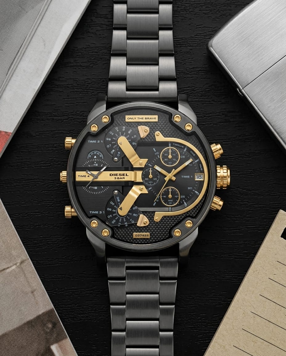 Diesel 3 Bar Big Daddy Premium Men's Watch  Alternative Titles
