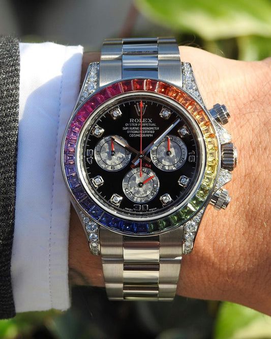 Rolex Oyster Perpetual Rainbow 40 – Premium 3-Color Quartz Watch for Men